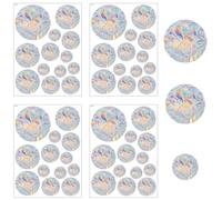 52 PCS Round Bird Anti-Collision Window Stickers, Rainbow Prism Window Decals, Suncatcher Strike Prevention Birds Alert Sticker to Protect Wild Birds Against Glass Decorate Your Glass Doors