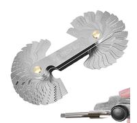 52 Pcs Stainless Steel Screw Thread Gauge Tool 24 pc Metric 60° and 28 pc Imperial 55° Thread Pitch Cutting Gauge Precise measurement Screw Gauge Measuring Tool for Industrial Measurement