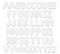 52 Pcs White Letter Balloons 16 Inch Mylar Foil Alphabet Letters 2 Sets A- Z Custom Phrase DIY Personalized Phrase Banner for Birthday Graduations Anniversary Celebration Wedding Party Decorations