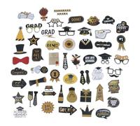 52-Piece/Set Graduation Time Sticker for High School College Kindergarten Preschool- Graduation Party Likes Sunproof Scratch-Resistant
