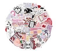 52 Pieces Sticker Books,Bookish Smutty Funny Book Cover Stickers,Reading Stickers for Kindler Waterproof Booktok Aesthetic Decal for Stanley Laptop Computer Phone Water Bottle Scrapbooking Kids Girls