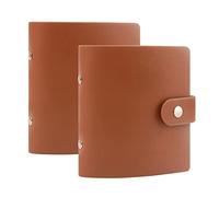 52 Pockets Mini Photo Album for Fujifilm Instax Mini 12 11 9 90 8 7s 40/Polaroid Snap/Z2300/SocialMatic Instant Cameras & Zip Instant Printer (Brown, 2Packs)