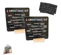52 Scripture Cards, 52 Scripture Cards with Stand, S Cripture Memory Card s, Bible Verse Prayer C Ards, Faith Prayer Ca rds, Bible Memory Tools for Elevate Family's Faith and Understanding (2pcs)
