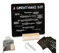 52 Scripture Cards A Mapped Bible Verse for Every Week of The Year Bible Verse Mapping Cards Scripture with Wood Stand Teach Sunday School Christian Gifts Daily Devotional Tool
