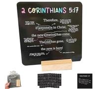 52 Scripture Cards, A Mapped Bible Verse for Every Week of the Year, Bible Verse Prayer Card Set with Wood Stand, Verse Memory Faith Study Cards, Religious, Inspirational Gifts for Women Men(1 set)