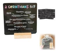 52 Scripture Cards: A Mapped Bible Verse for Every Week of the Year, Daily Bible Memory Verse Cards with Wooden Stand, Teach Sunday School, Portable Christian Encouragement Bible Gifts