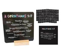 52 Scripture Cards With Bible Verses And Wooden Stand - Christian Gifts For Women, Kids, And Family - Weekly Bible Verse Mapping Cards For Study, Reflection, And Spiritual Growth