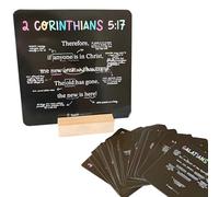 52 Scripture Cards with Stand - Weekly Bible Verses for Remembrance, Daily Devotion, Prayer and Encouragement