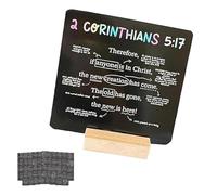 52 Scripture Daily Bible Verse Cards, Bible Verses and Prayer Cards with Wooden Supports, Easy to Store and Carry, Providing Spiritual Encouragement