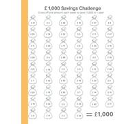 52 Week Money Challenge To £1 K: Weekly Savings Tracker To Help You Save £1,000 In A Year (Pound sterling Edition)