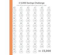 52 Week Money Challenge To £5 K: Weekly Savings Tracker To Help You Save £5,000 In A Year (Pound sterling Edition)
