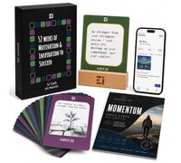 52 Weeks of Motivation & Inspiration to Succeed - 104 Reflective Messages on 52 Double-Sided Cards with Wooden Stand & Digital Momentum Companion for Focus, Growth and Self-Improvement
