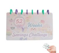 52 Weeks Saving Challenge,Budget Book and Savings Challenge Weekly Savings Budget Binder with Budget Binder and Savings Binder - Budget Planner with Cash Envelopes for Budgeting, 52 Weeks of Cash