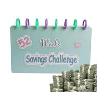 52 Weeks Saving Challenge,Budget Book and Savings Challenge Weekly Savings Budget Binder with Budget Binder and Savings Binder - Budget Planner with Cash Envelopes for Budgeting, 52 Weeks of Cash