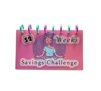 52 Weeks Savings Challenge Binder Practical Money Saving Guidebook with Envelope Motivational Financial Diary Planner Wealth Building Journal