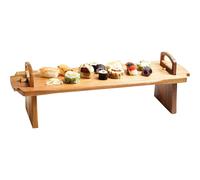 (52 x 15 x 17 cm) Raised Wooden Serving Platter