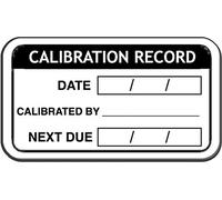 52 x Calibration Record Labels Next Due Reminder Stickers 2
