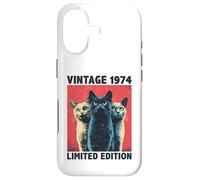 52 Years Old Gift Vintage 1974 Cat Lover 52nd Birthday Funny Case for iPhone 17