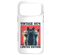 52 Years Old Gift Vintage 1974 Cat Lover 52nd Birthday Funny Case for iPhone 17 Pro Max