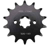 520 14T Motorcycle Front Sprocket Compatible With GT250 GV250 Motorcycle Models 2004 2005 2006 2007 2008 2009 2010 2011 2012 2013 2014 2015 Aftermarket Replacement