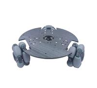 520 370 DC electronic starter Smart Car Chassis Omni Wheel 3WD Chassis Gear Encoder electronic starter Robot Smart Car Kit for Toy Parts CZAOINCU(With Encoder,520 Motor)