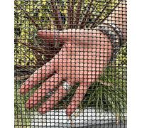 520 g/m2 Black Heavy Plastic Fence Mesh Garden Border Netting Plant Trellis 1m wide 5x5mm holes (1m x 20m)