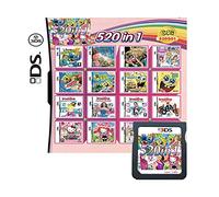 520 in 1 Game Cartridge,DS Game Pack Super Combo Compilation Compatible with DS/NDSL/NDSi/2DS/3DS