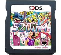 520 in 1 Game Cartridge,DS Game Pack Super Combo Compilation Compatible with DS/NDSL/NDSi/2DS/3DS