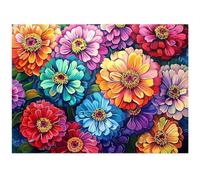 520 Piece Jigsaw Puzzle for Adults Colorful Flowers - Fun Challenges & Brainteasing Adult Jigsaws - Puzzle Games 520 Piece