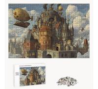 520 Piece Jigsaw Puzzle for Adults, Dream & Architecture Premium Wooden Puzzles with Poster, Classic Cut, Interlocking Pieces for Home Decor & Mindfulness 20 x 15 in - Aged 14+ Only (Not a Toy) P3#480