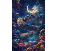 520 Piece Jigsaw Puzzle for Adults Moon Coral Snake - Fun Challenges & Brainteasing Adult Jigsaws - Puzzle Games 520 Piece