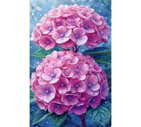 520 Piece Jigsaw Puzzle for Adults Pink Hydrangeas - Fun Challenges & Brainteasing Adult Jigsaws - Puzzle Games 520 Piece
