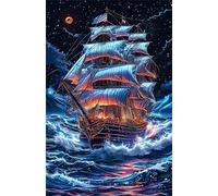 520 Piece Jigsaw Puzzle for Adults Sailboat Waves - Fun Challenges & Brainteasing Adult Jigsaws - Puzzle Games 520 Piece