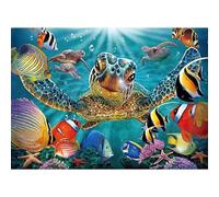 520 Piece Jigsaw Puzzle for Adults Sea Turtles - Fun Challenges & Brainteasing Adult Jigsaws - Puzzle Games 520 Piece