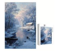 520 Piece Jigsaw Puzzle for Adults, Winter & Tree Premium Wooden Puzzles with Poster, Classic Cut, Interlocking Pieces for Home Decor & Mindfulness 20 x 15 in - Aged 14+ Only (Not a Toy) P3#1134