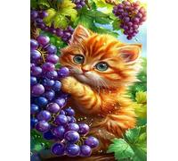 520 Piece Jigsaw Puzzles for Adults, Challenging Puzzles, Puzzle Game, Grape Cats Puzzle 520 Pieces