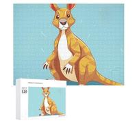 520 Piece Jigsaw Puzzles for Adults Cool Funny Cartoon Kangaroo Zoo Puzzles Large Puzzles Game Decompression Leisure Entertainment Wood Puzzle Relaxation Sensory Toys Room Decor for Women Men