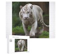 520 Piece Jigsaw Puzzles for Adults Cool Majestic White Bengal Tiger Puzzles Large Puzzles Game Decompression Leisure Entertainment Wood Puzzle Relaxation Sensory Toys Room Decor for Women Men