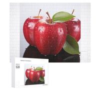 520 Piece Jigsaw Puzzles for Adults Cool Red Apple Fruit Puzzles Large Puzzles Game Decompression Leisure Entertainment Wood Puzzle Relaxation Sensory Toys Room Decor for Women Men