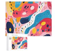 520 Piece Jigsaw Puzzles for Adults Cool Simple Natural Shapes Puzzles Large Puzzles Game Decompression Leisure Entertainment Wood Puzzle Relaxation Sensory Toys Room Decor for Women Men