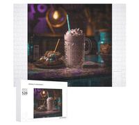 520 Piece Jigsaw Puzzles for Adults Cool There's Candy in The Milkshake Puzzles Large Puzzles Game Decompression Leisure Entertainment Wood Puzzle Relaxation Sensory Toys Room Decor for Women Men