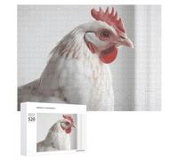 520 Piece Jigsaw Puzzles for Adults Cool White Chicken Puzzles Large Puzzles Game Decompression Leisure Entertainment Wood Puzzle Relaxation Sensory Toys Room Decor for Women Men