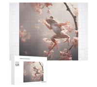 520 Piece Jigsaw Puzzles for Adults Cool White-Headed Tree Frog Puzzles Large Puzzles Game Decompression Leisure Entertainment Wood Puzzle Relaxation Sensory Toys Room Decor for Women Men