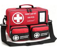 520 Piece Large First Aid Kit - Emergency Survival Kit for Car, Home, Camping and Travel - Compact Medical Kit for Roadside Emergencies, Outdoor Adventures and Everyday Use