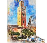 520 Piece Marrakesh Morocco Jigsaw Puzzles for Adults Puzzle Jigsaws for Adults Learning Educational Toys 520pcs (52x38cm)