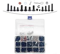 520-Piece RC Screw Kit with Storage Box for RC Cars, Buggies, Short Course Trucks and Dirt Bikes - Includes Various Socket Head Cap Screws, Countersunk Hexagon