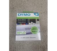 Dymo 99012/S0722400 DirectLabel-etikettes 89mm x36mm Pack=2 for Dymo 400 Duo/60m