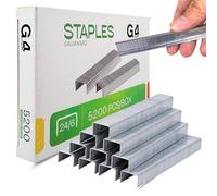 5000 x 24/6 No.16 Standard Staples - 24/6mm Staples for Desktop Staplers and Pliers, Office & School Stationary Supplies, 25 Sheets Capacity
