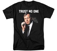 520CHENYONG The X Files Smoking Man Trust No One T Shirt & Stickers (Large)