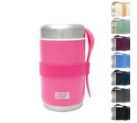 520ml Insulated Food Flasks For Hot Food - Double-Wall Stainless Steel Hot Food Flask With Spoon - Thermal Lunch Box keeps Meals Drinks Hot or Cold for 6 Hours - Leakproof Soup Containers (Rose)